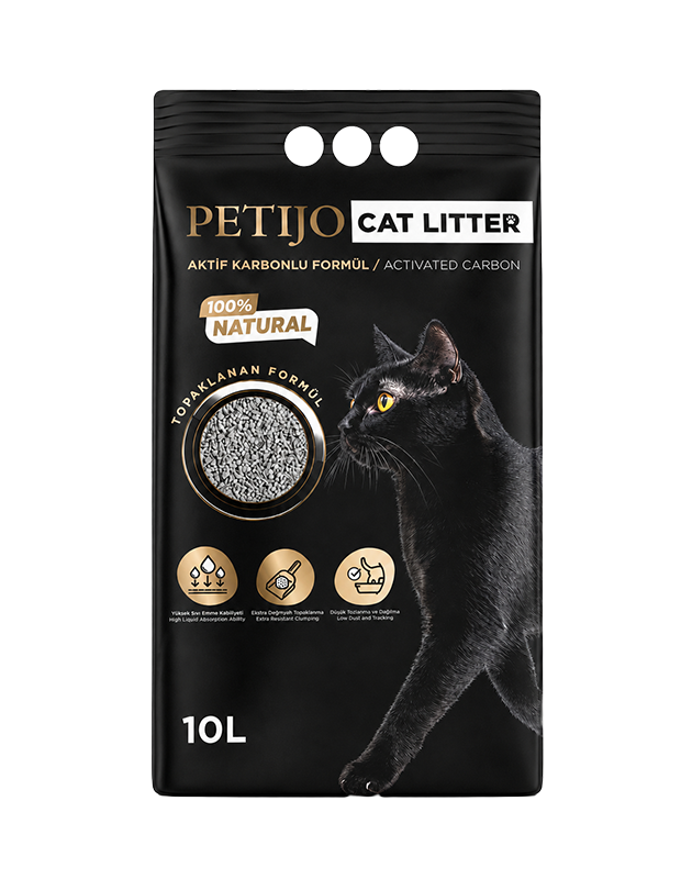 PetiJo Premium Aktif Karbonlu Cat Litter